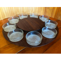 Lazy Susan met fondue schalen